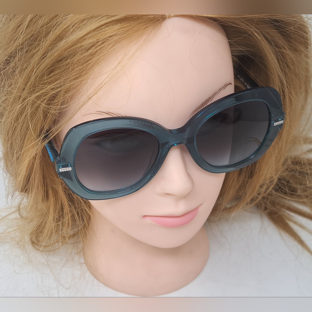 Missoni Women's Sunglasses Dark Green Transparent Butterfly MIS 0048/S 52-21-145 - Picture 12 of 15